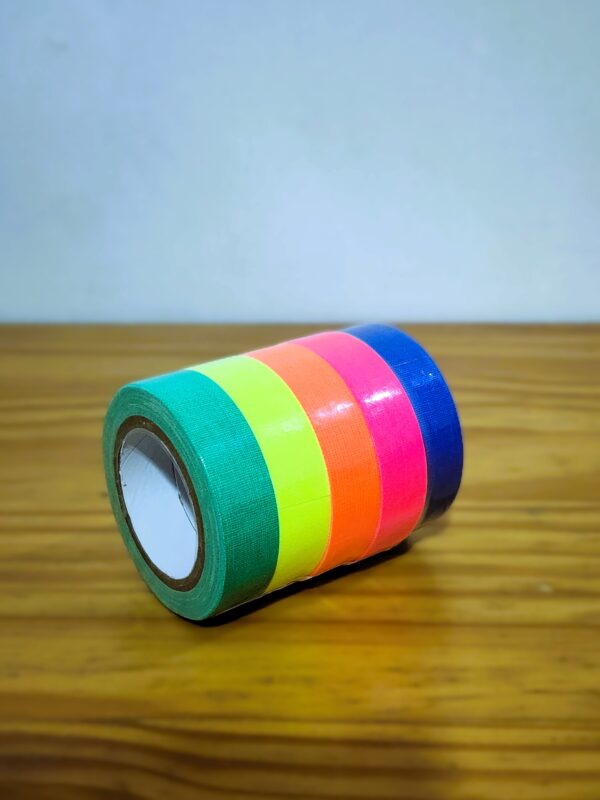 Cinta de tela 5 colores neon